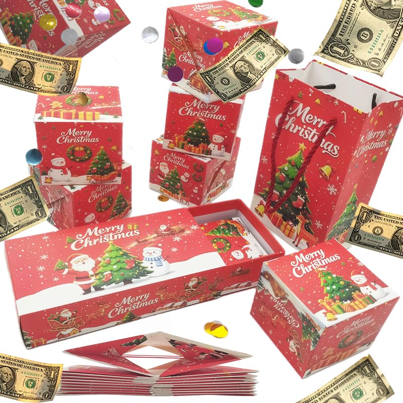 Christmas Surprise Gift Box Explosion - Surprise Bouncing Envelope Gift Box (Variation: Christmas-2)