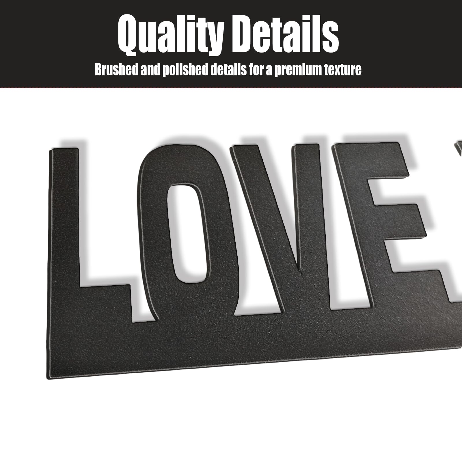 2025 New Year Gift - Cute Metal Door Topper Love You Bye Over Door Frame Decor Corner Sign Black Ornaments Wood Decorations Funny Christmas (LOVE YOU BYE)