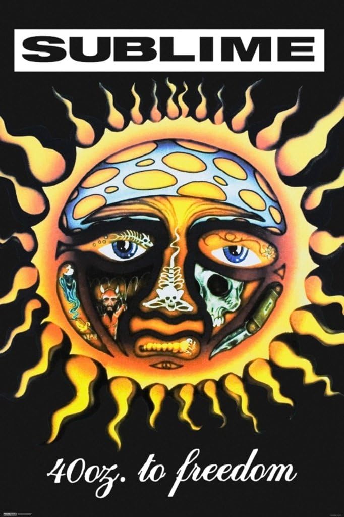 Pyramid America Sublime 40 Oz to Freedom Album Cover Poster - Vibrant 24x36 Inch Wall Art for Aesthetic Decor