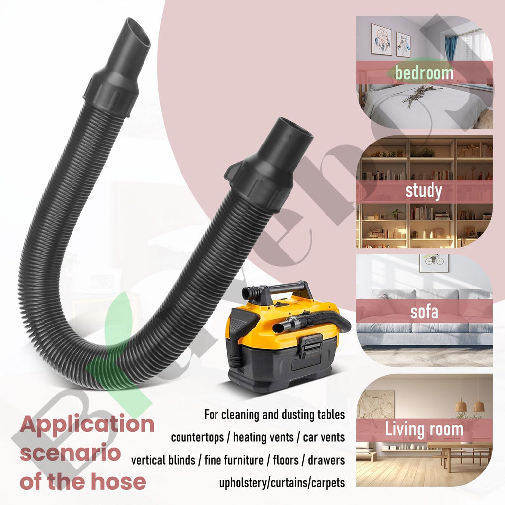 5140128-68 Replacement Hose Assembly And Vac Hose Attachment Kit Compatible with Dewalt Vacuum DCV580 DCV581H DCV580H Models