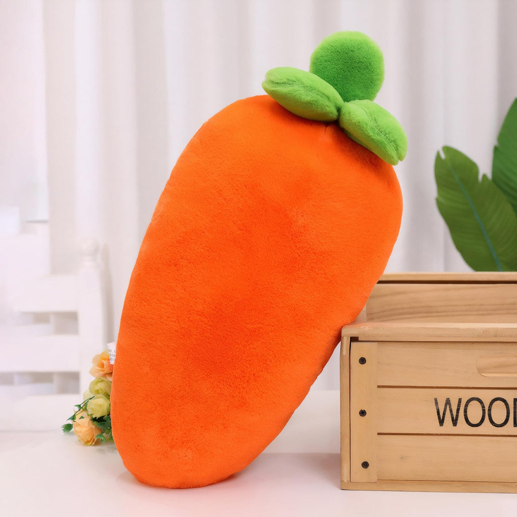 MMTTAO Carrot Plush Toy Vegetable Stuffed Animal Pillow Carrot Plushie Toy Stuffed Cute Soft Plushies Collection Fluffy Hugging Plush Pillow Cushion Home Decoration Gift for Kids Girls Boys, 28Inches