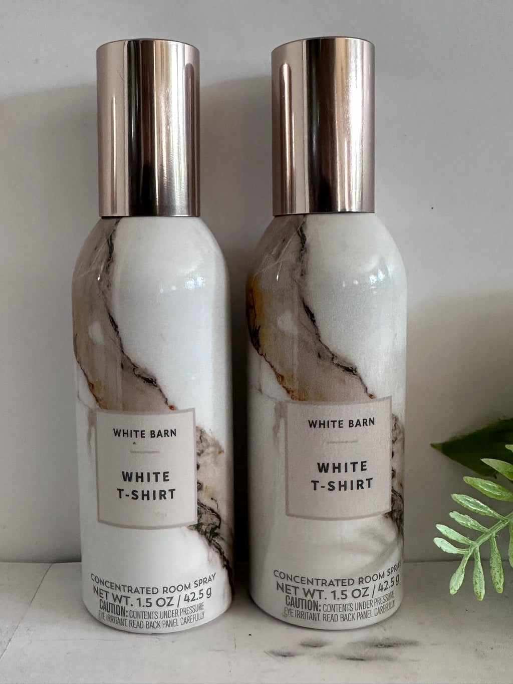 Bath & Body Works White T-Shirt 2 Pack Concentrated Room Spray - 1.5 oz / 42.4 g each