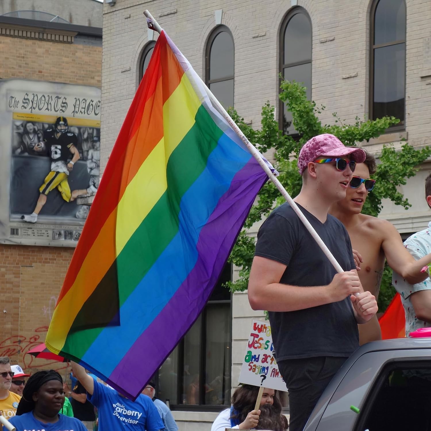 Rainbow Flags | Gay Pride LGBT Flag - Durable 3x5 Foot Polyester Banner for Parades & Outdoor Events