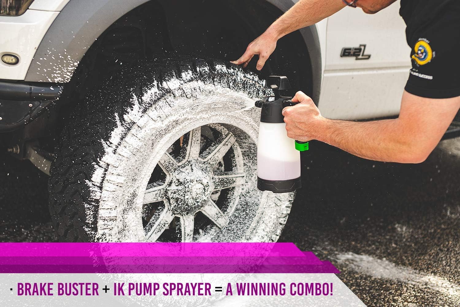 P & S Professional Detail Products - Brake Buster Wheel & Tire Cleaner - Non-Acid Formula, Safe for All Wheel Types - 1 Gallon