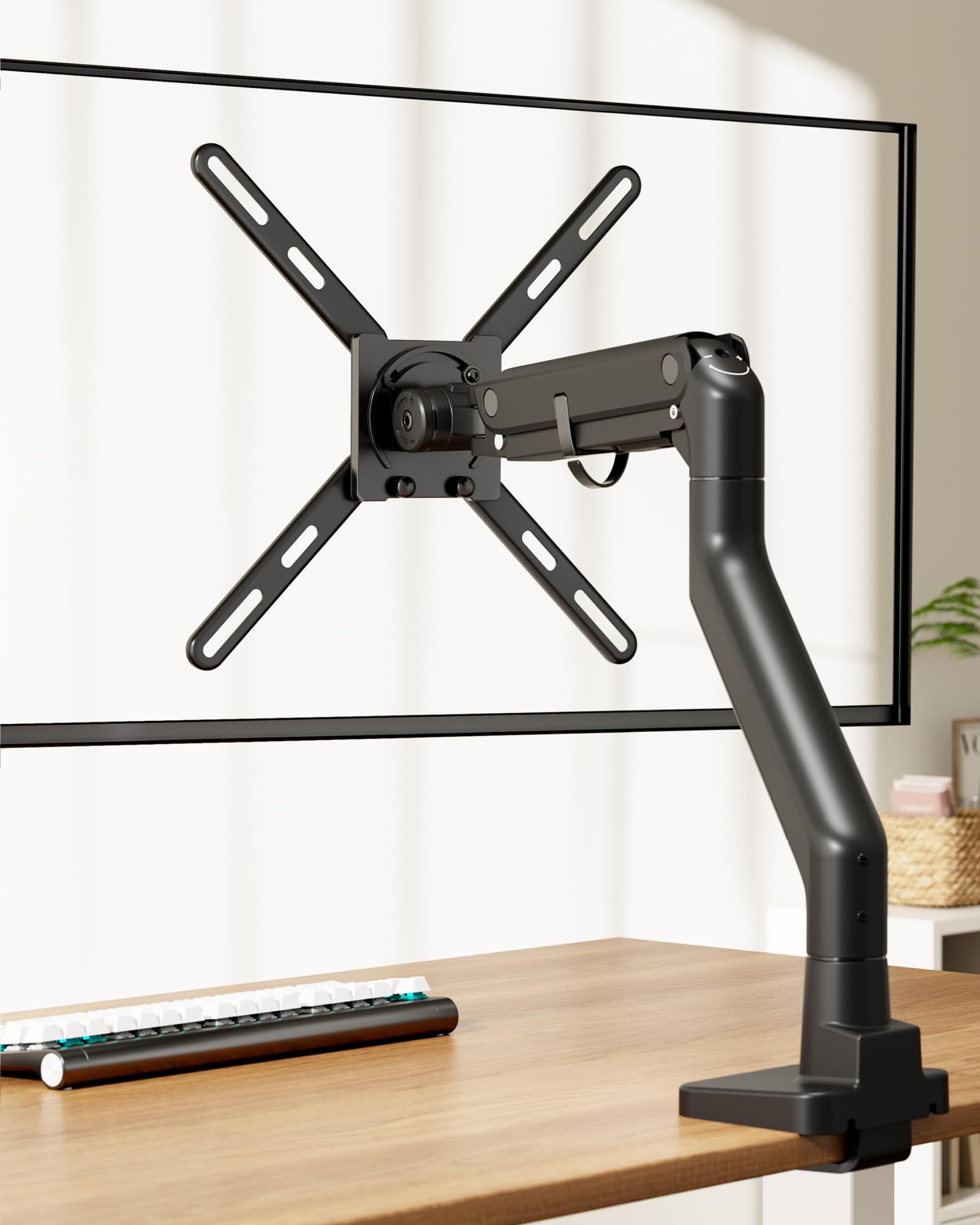 monTEK Steel VESA Mount Adapter Kit, Universal Extension Bracket Fits 32"-55" LCD LED TVs up to 66lbs, Conversion Kit Expands VESA Holes to 300x300 & 400x400, Includes 52 Mounting Hardware