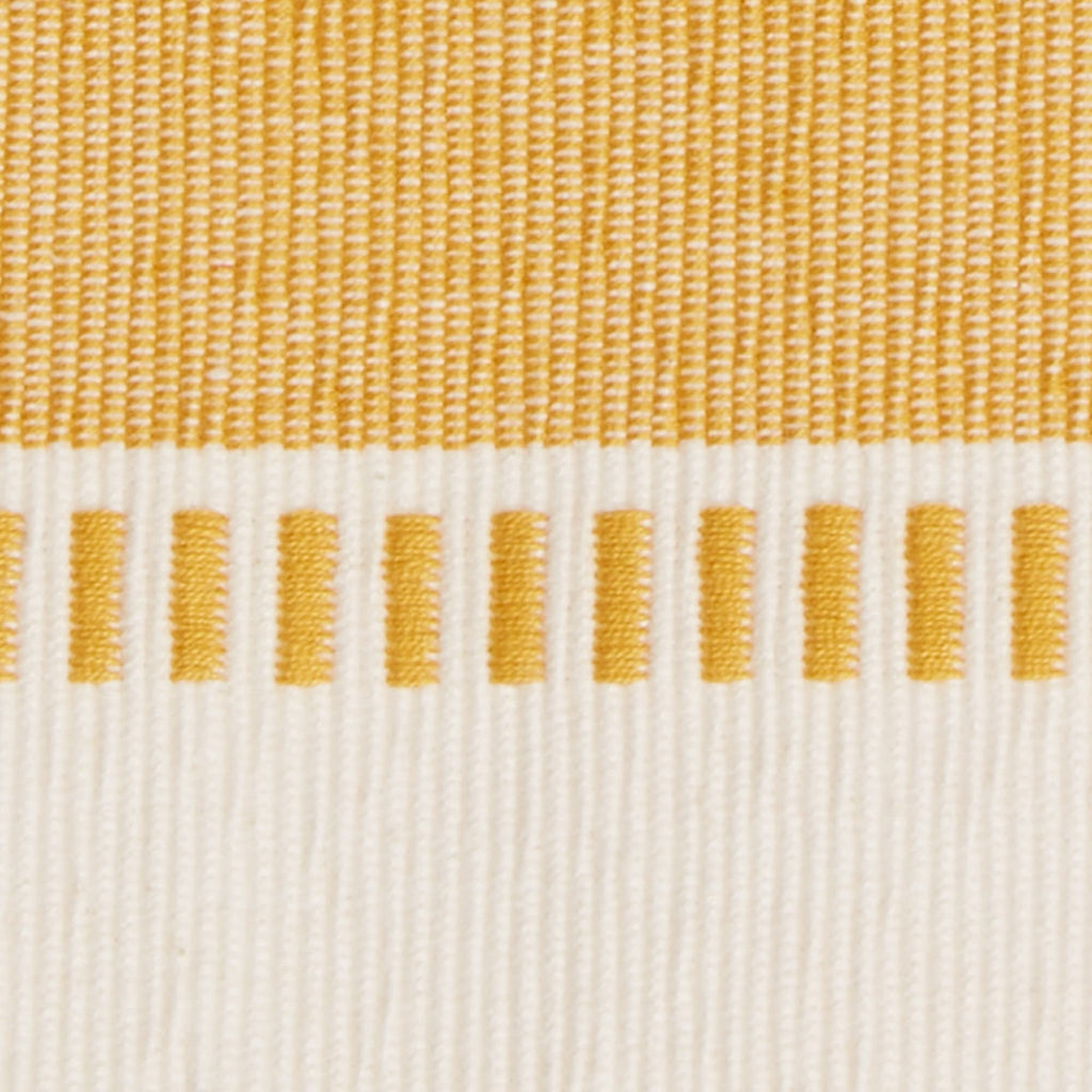 DII Dobby Stripe Woven Table Runner, 13x108 (13x113.5, Fringe Included), Honey Gold
