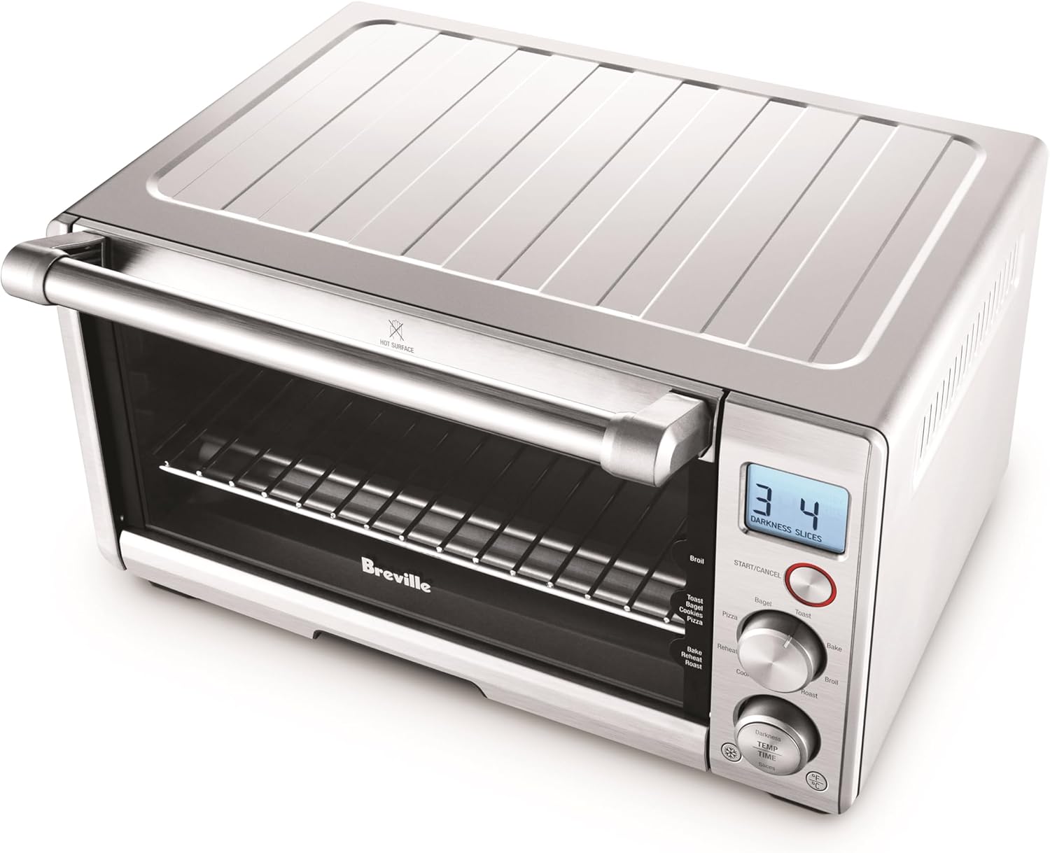 Breville Compact Smart Oven - Versatile Countertop Toaster Oven in Brushed Stainless Steel