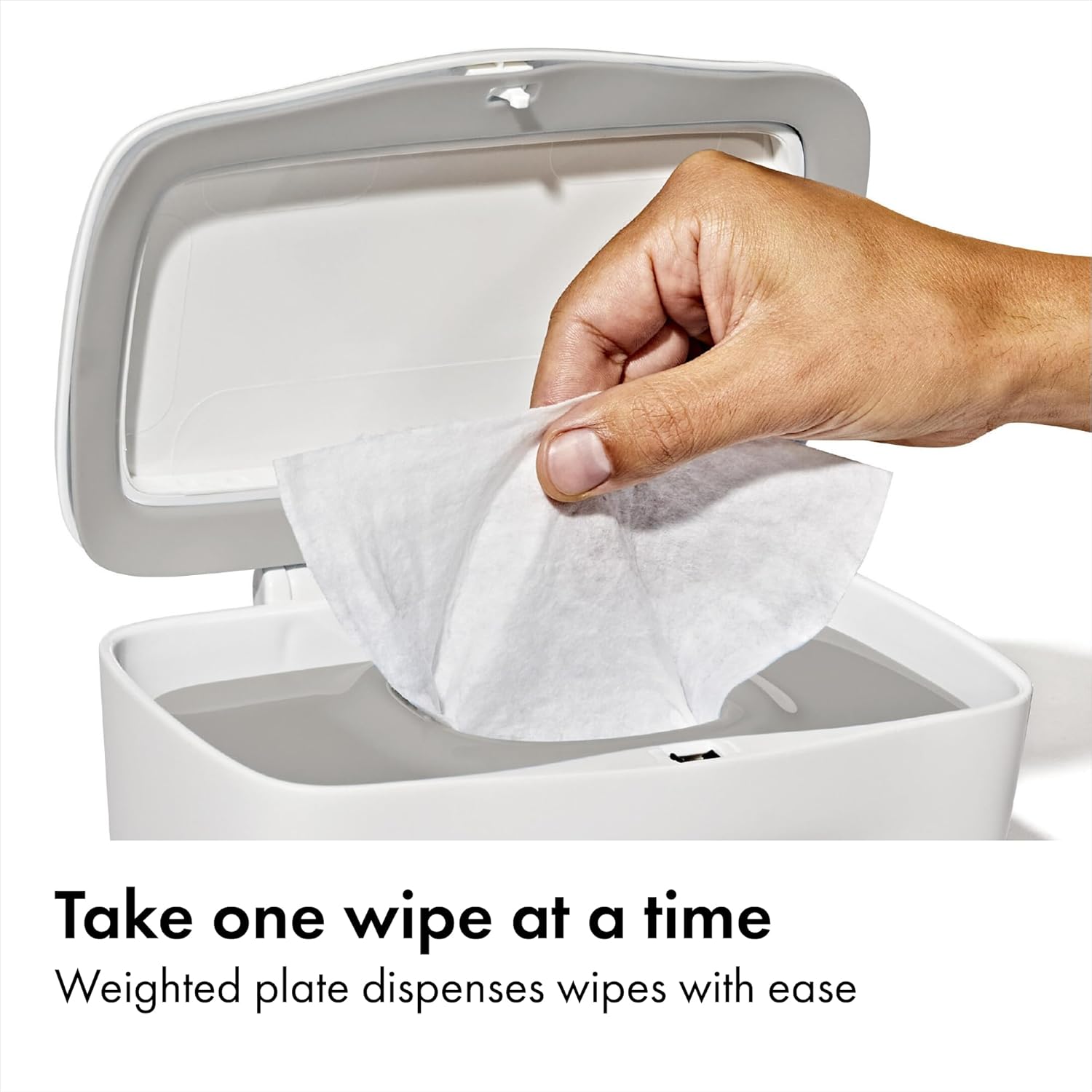 OXO Tot Wipes Dispenser - Perfect Pull Design for Easy Access | Stylish Gray Color