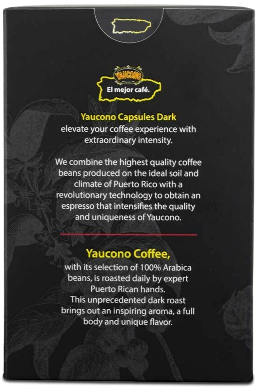 Yaucono Espresso Capsules, Dark Roast, 100 Percent Coffee from Puerto Rico Compatible with Nespresso Machines, 18 Count (Pack of 1)