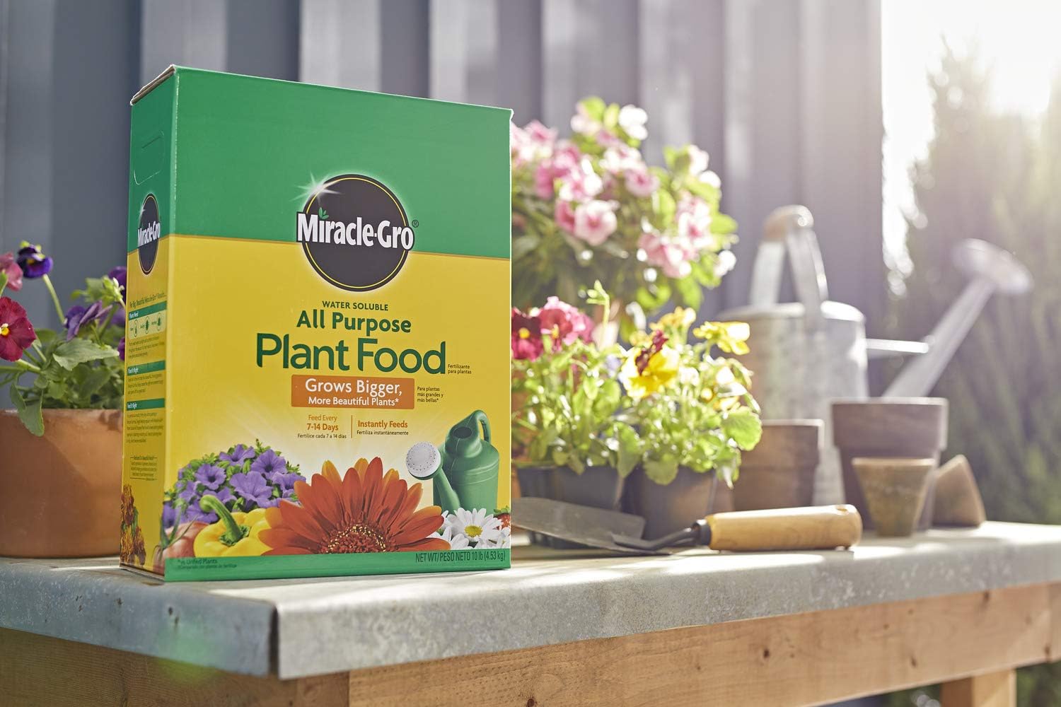Miracle-Gro Water Soluble Plant Food - All-Purpose Fertilizer for Indoor & Outdoor Plants | 10 lbs (4-Pack)