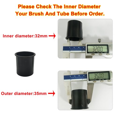 EZ SPARES 35mm to32mm & 32mm to35mm Vacuum Hose, Adapter Kit Compatible with Normal round interface Vacuum Cleaner Plastic Adaptor(2Pcs)
