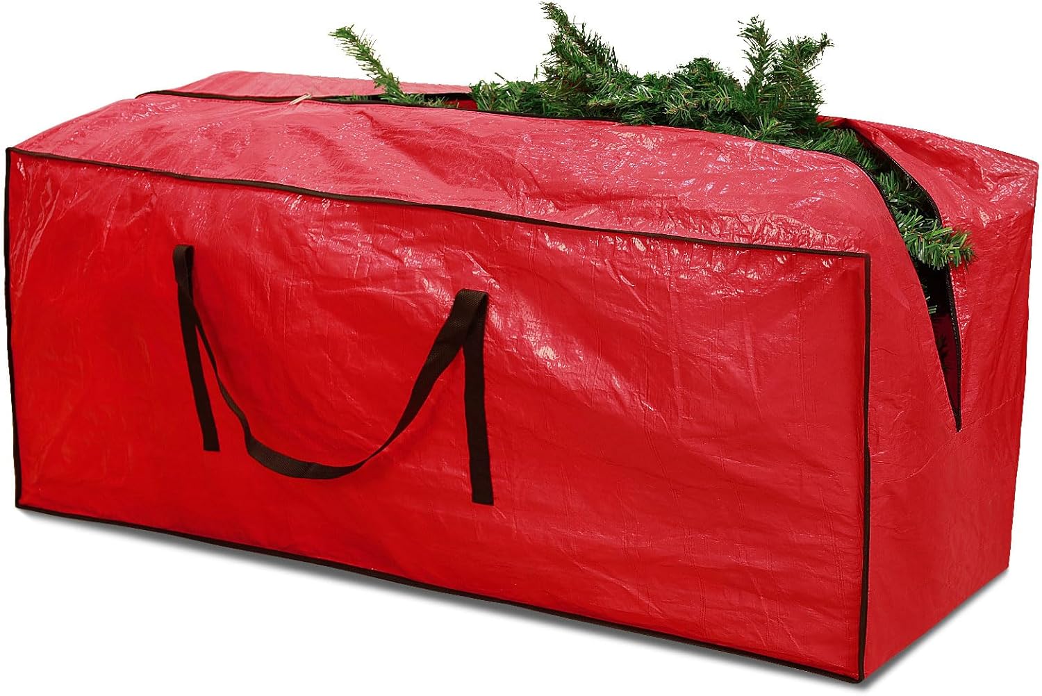 Richie Christmas Tree Storage Bag - Fits Up to 7 Ft Artificial Trees | Durable, Water-Resistant Design, Red