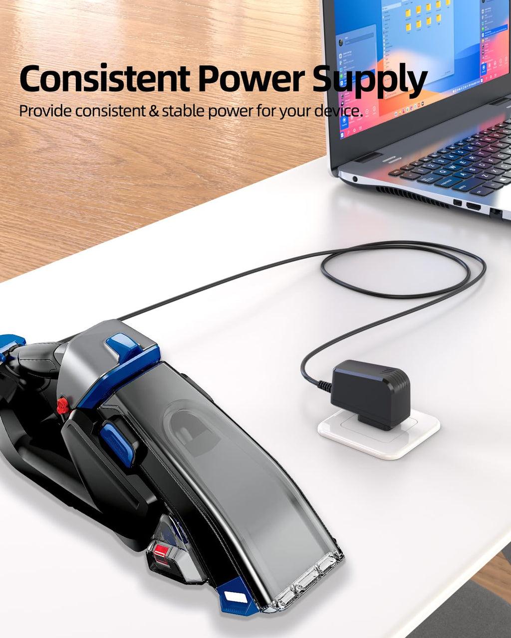 Superer 10V Charger Fit for Bissell Pet Stain Eraser Plus 3182 3180 3181 3183 2837 2842 2877 Cordless Portable Handheld Vacuum Carpet Cleaner 1627267 1611736 Power Supply Adapter Cord