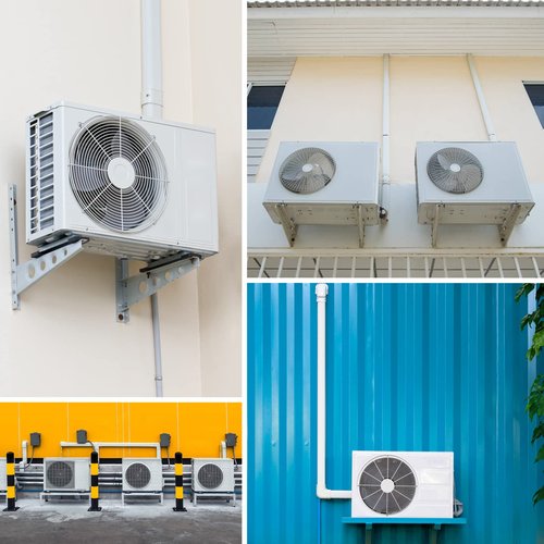GUEQUITLEX 3" W 7.5 Ft Mini Split Line Set Cover Kit Air Conditioner Decorative PVC Line Cover Kit for Central Air Conditioner Mini Split AC Cover for Outside Heat Pumps Tubing Cover