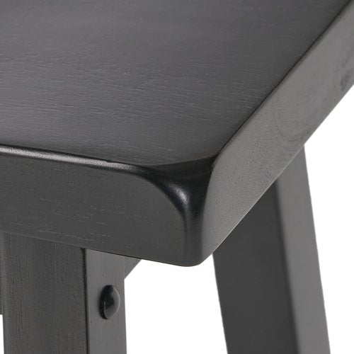 Christopher Knight Home Pomeroy 24" Saddle Stools, 2-Pcs Set, Black