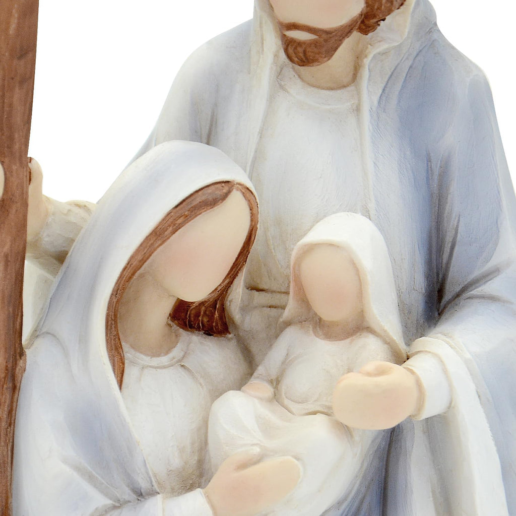Skiennix Christmas Nativity Set - Large Hand-Painted Holy Family Figurines | 10" Indoor Decorations