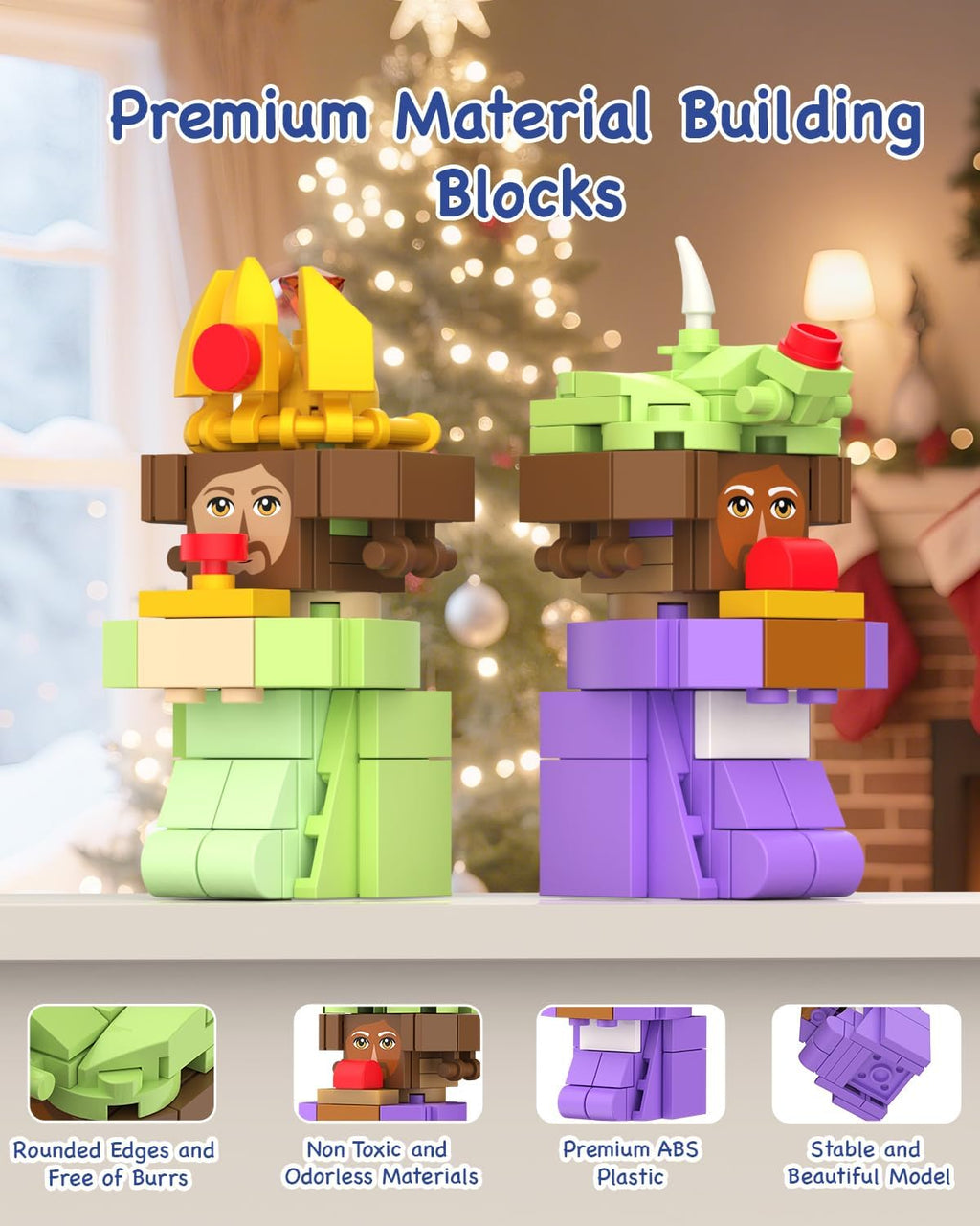 Nativity Advent Calendar 2025 - 24-Day Building Blocks Countdown Toy for Kids & Adults