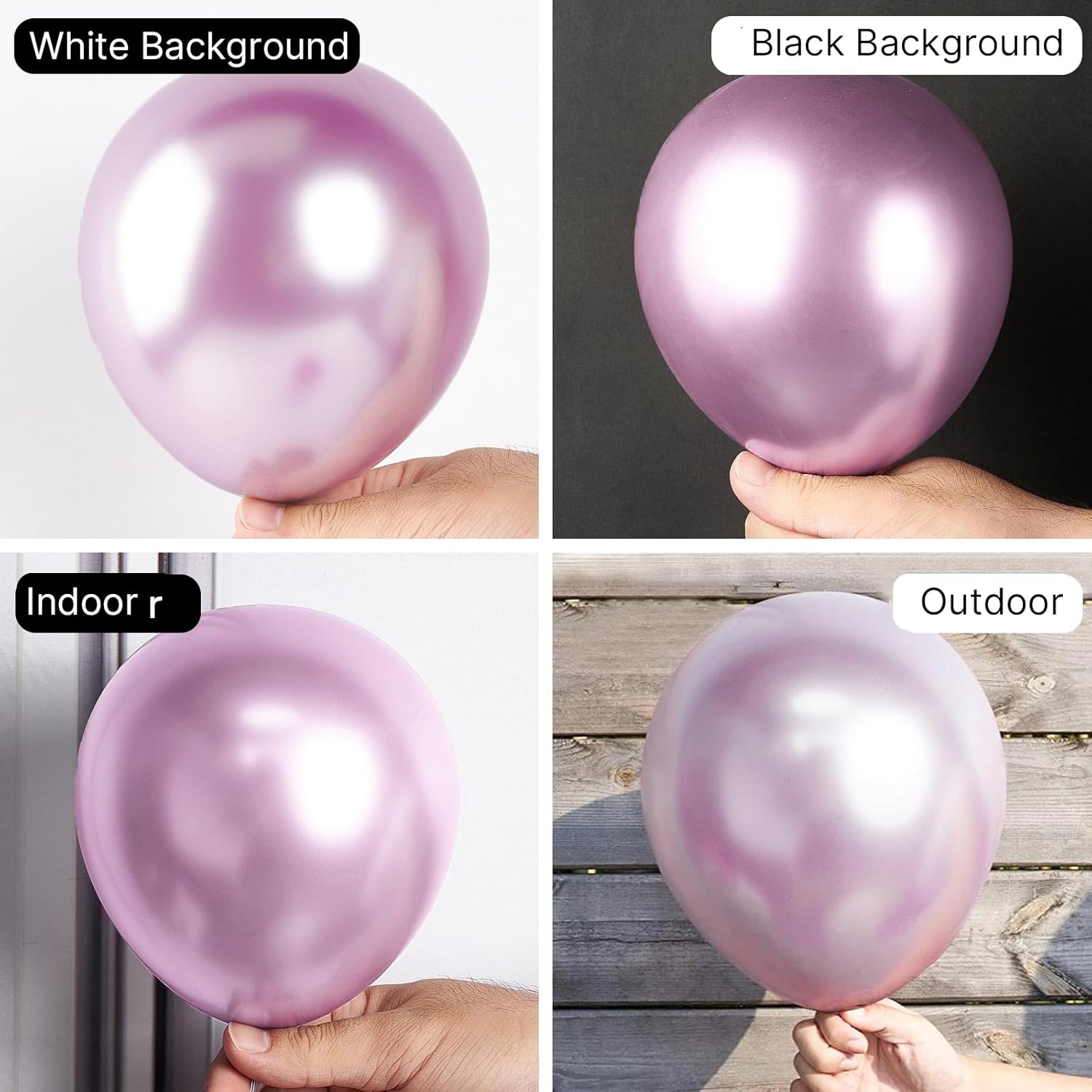 PartyWoo Metallic Pink Balloons - 50 Pcs 12 Inch | Perfect for Wedding & Birthday Decorations