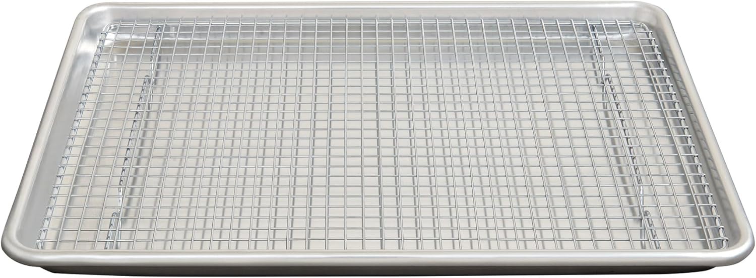 Mrs. Anderson's Baking Cooling Rack - Heavy Duty Steel for Half Sheet Pans | 16.5 x 11.875 x 0.625 Inches