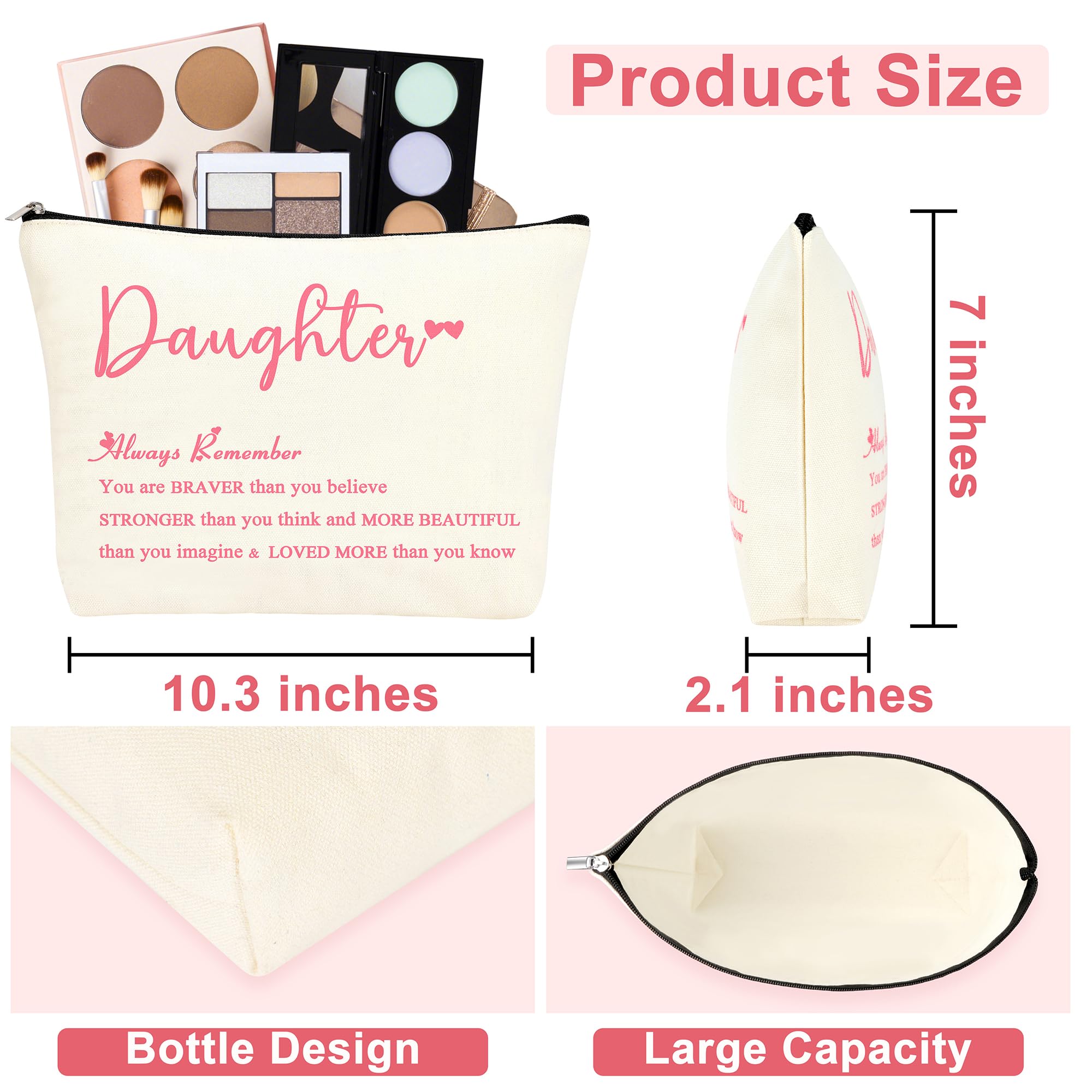 GQDECOR Valentines Day Birthday Gifts for Daughter, Daughter Valentines Day Ideas Gifts from Mom Set of 6