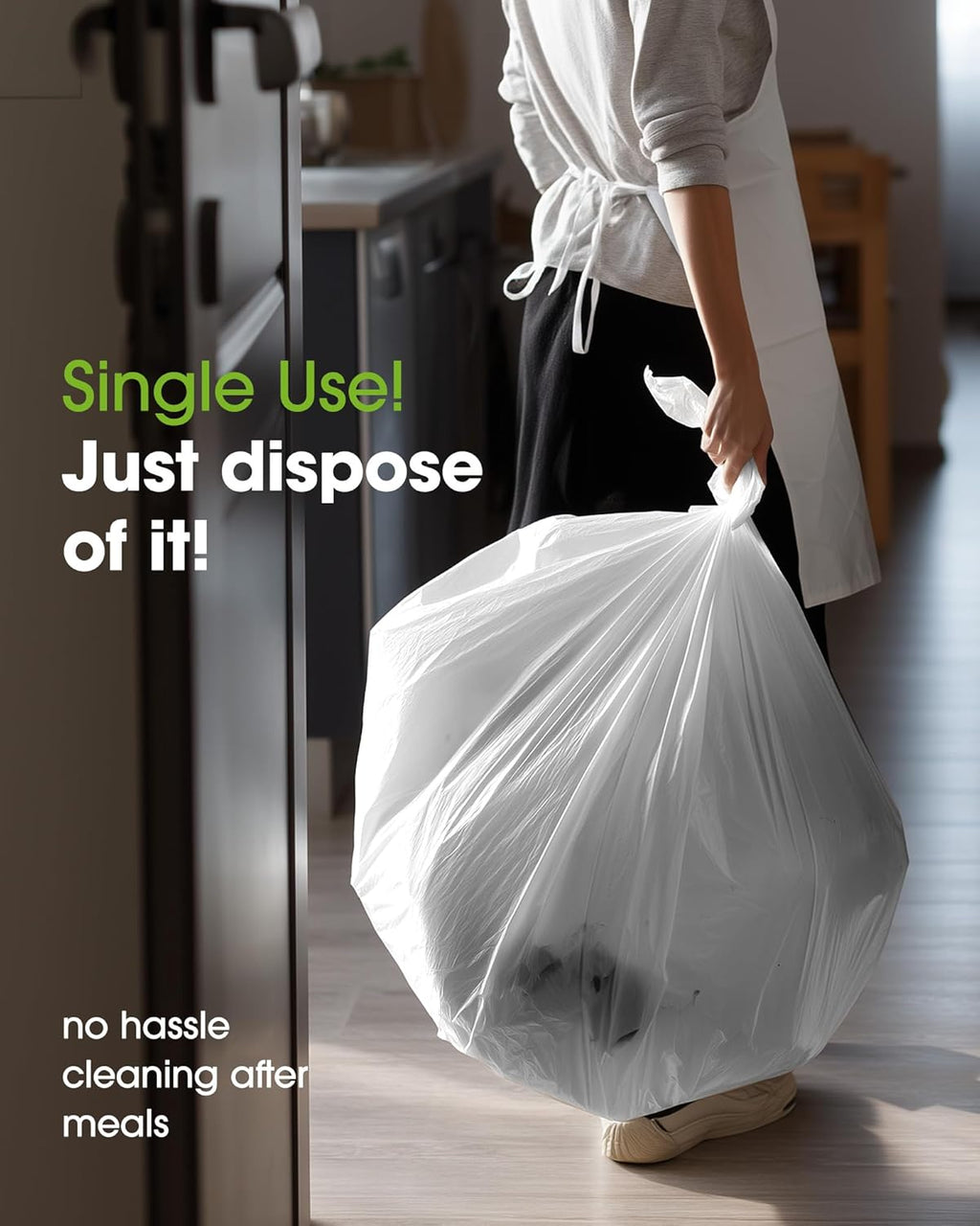 Pureegg Disposable Plastic Tablecloths - 10 Pack, 54 x 72 Inch, Sturdy & Leakproof for Parties, Picnics & Weddings - White