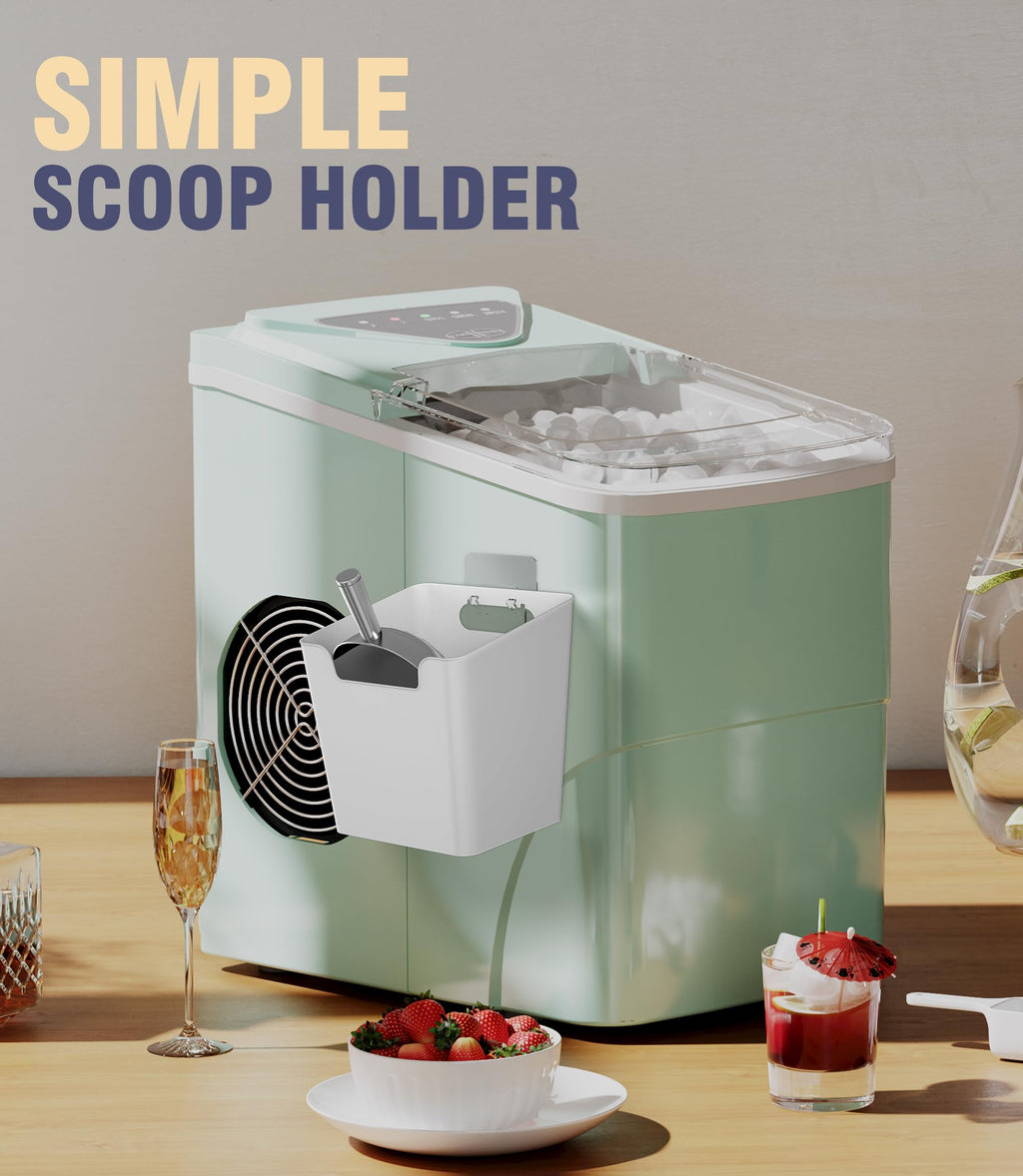 Neepanda Ice Scoop Holder for Ice Machine & Freezer, Medium Scoop Holder Fits Countertop Ice Makers, Ice Buckets, Ice Cream Scoops (Ice Spoon not Included)