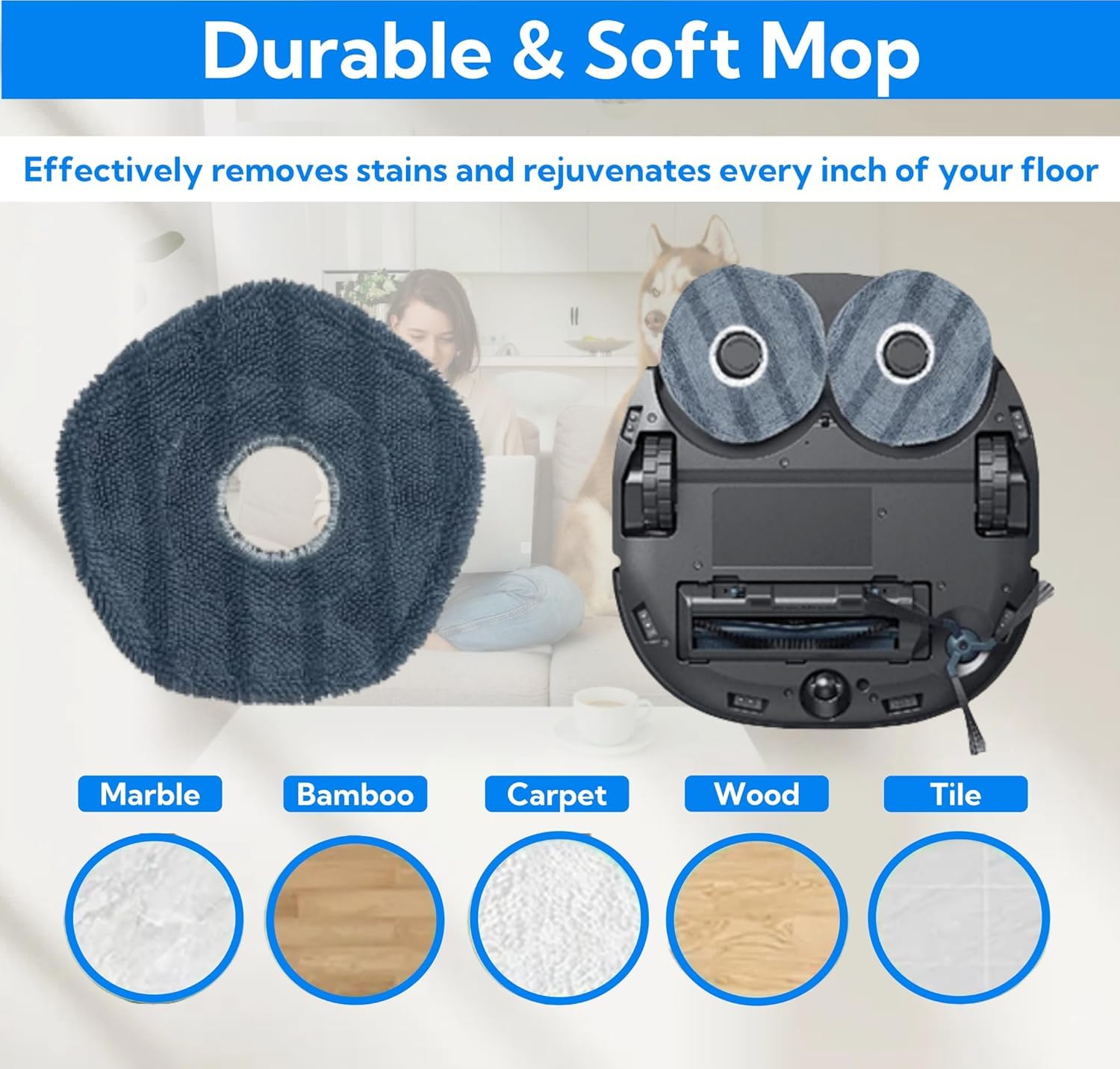 18 Pack X10 Pro Omni Replacement Parts Compatible with Eufy X10 Pro Omni Robot Vacuum Cleaner Gray Accessories Kit,1 Roller Brush, 2 HEPA Filters, 4 Side Brushes, 4 Mop Cloths, 6 Dust Bags, 1 Cleaning