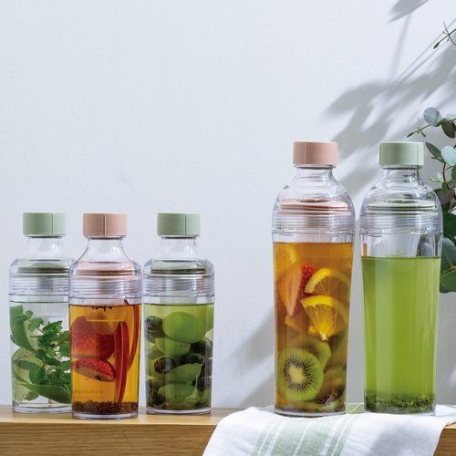 Hario Cold Brew Tea Portable Bottle, 400ml, Smoky Green