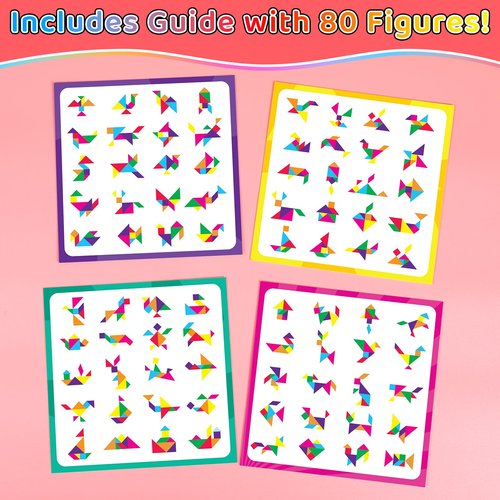 30pcs Tangram Puzzle Wooden Valentines Day Cards Gifts Kids Classroom Valentine’s Greeting Cards Classroom Exchange School Supplies Return Gifts For Birthday Party Favors Goodie Bags Stuffers Bulk Toy