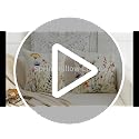 Spring Floral Throw Pillow Covers 18x18 Inch Set of 2