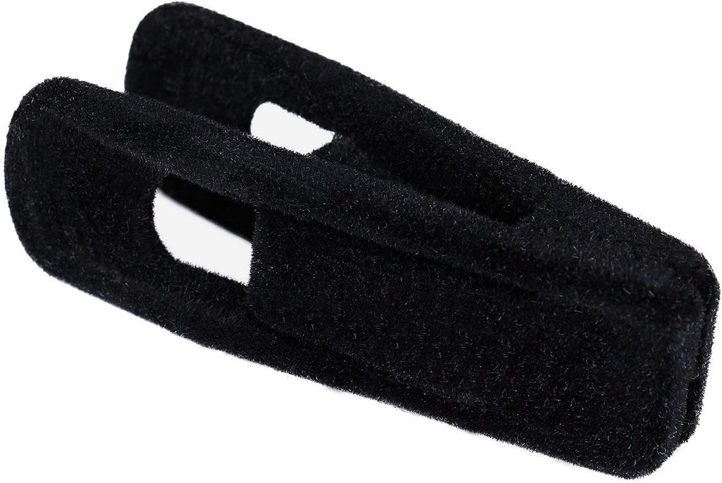 Tinfol Velvet Hanger Clips - 24 Pack Black Pants Clips with Strong Grip for Slim-Line Hangers
