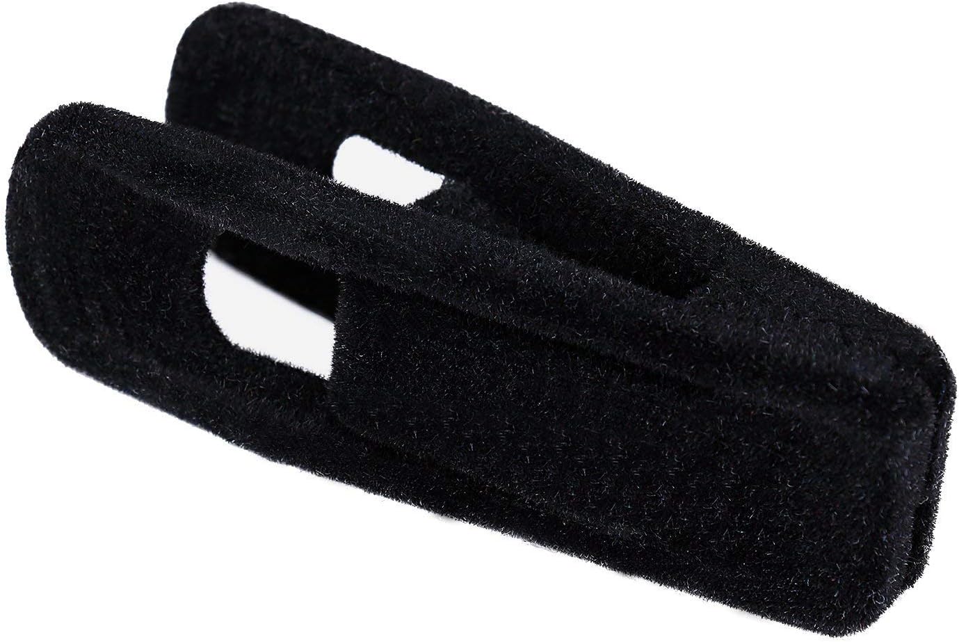 Tinfol Velvet Hanger Clips - 24 Pack Black Pants Clips with Strong Grip for Slim-Line Hangers