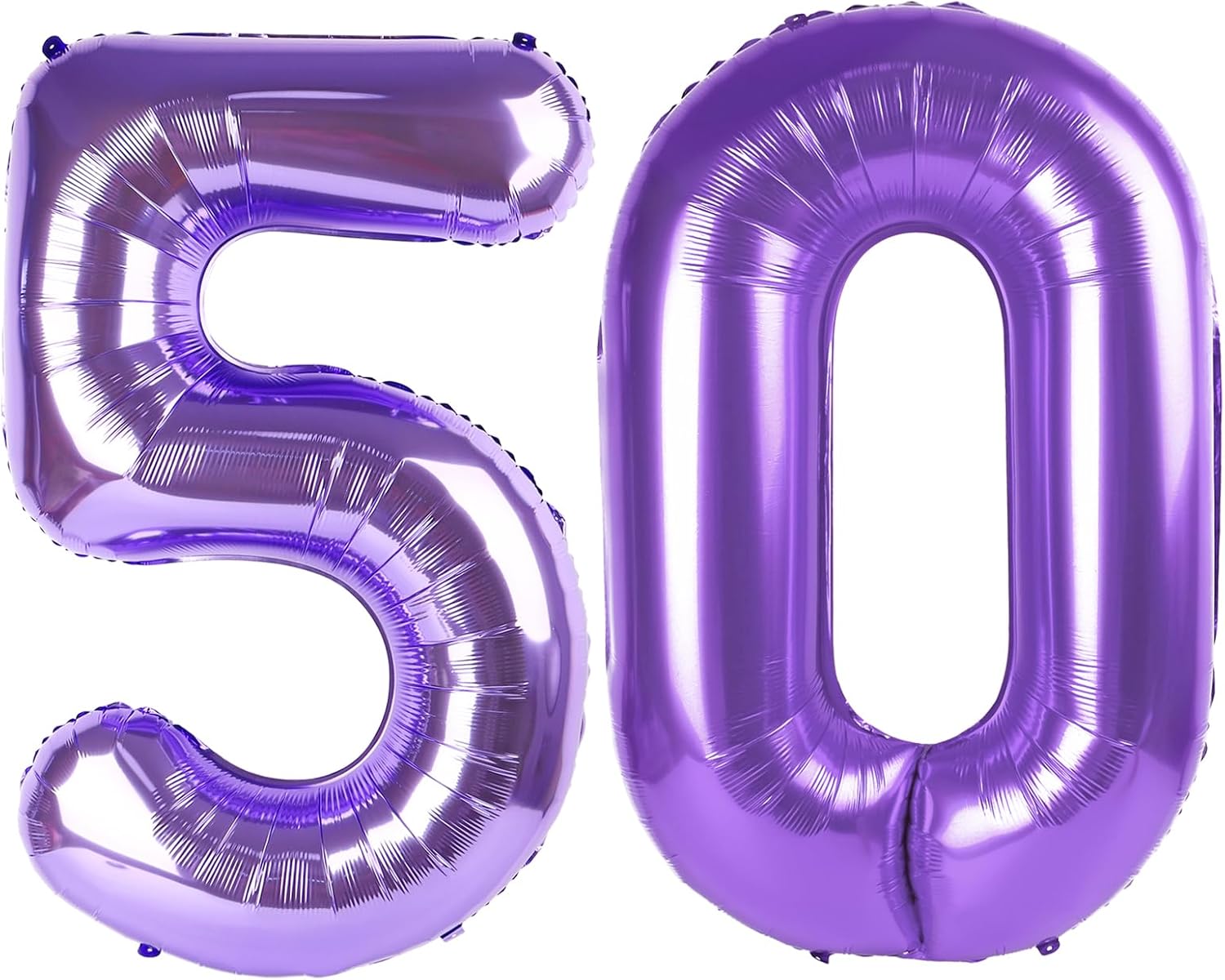 Purple Number 50 Balloon - 40 Inch 50th Birthday Decoration for Boys & Girls Party Supplies