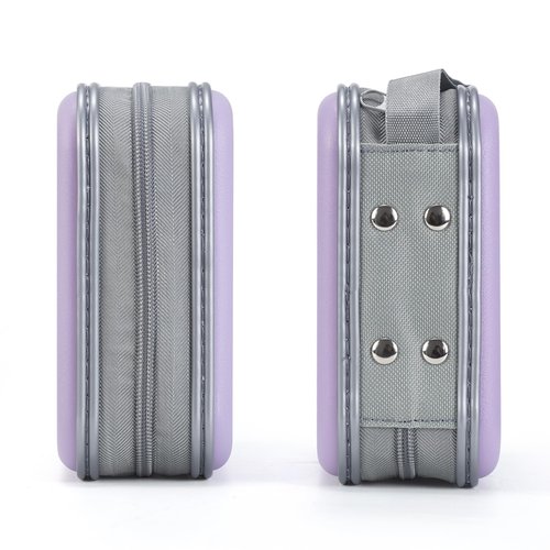 alavisxf xx 48 Capacity Hard Plastic DVD Case Portable Zipper CD Case Holder Large Storage Disc Wallet Bag for Car Home Travel (Lavender)