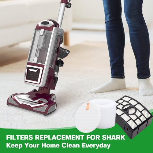 Vacuum Filters Replacement for Shark Rotator Powered Lift-Away Vacuum NV650 NV650W NV651, NV652 NV750W NV751, NV752 NV831 NV835 AX950 AX951 AX952 ZU632 AZ1000W AZ1002 AZ1002BRN # XFF650 & XHF650