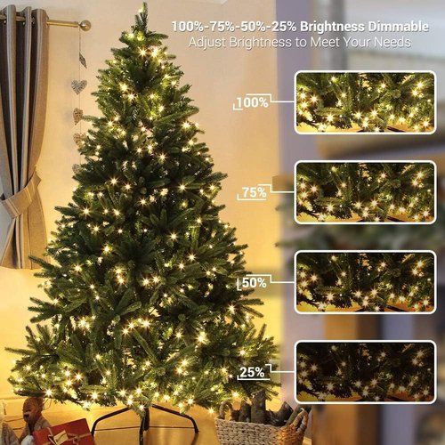 Upgraded 4Pack 280Ft 800 LED Fairy Lights Battery Operated with Remote & Timer, Waterproof Christmas String Lights Outdoor Indoor, Battery Twinkle Lights for Bedroom, Xmas, Parties, Tree, Garden Decor