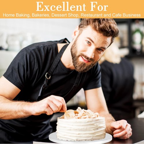6 PCS Cake Drums 16 Inch, 16inch Drum, Cake Boards 16 Inch Round, 1/2" Thick Cardboard, Sturdy Circle, Base para Pastel Cardboard Base White Cake Boards for Wedding