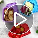 KOLUTI 3-Pack Silicone Snack Containers - 6 Oz, Leak-Proof & BPA Free