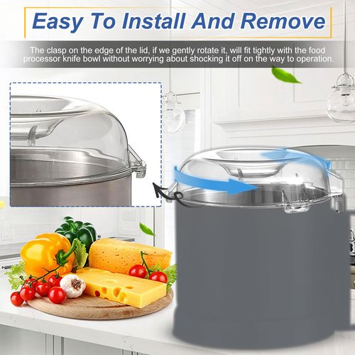 106458S Cutter Bowl Lid Compatible with robot coupe R2、R2B、R2 DICE、R2N、R101B Food Processor