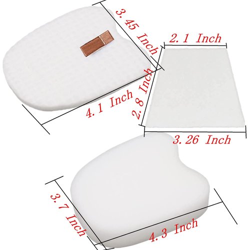 HIMrHEPA 2 Pack Foam & Felt Replacement for Shark HV345, HV343AMZ, HV320, HV321, HV322, HV324Q, HV325, UV330, UV370, UV371, UV422, UV425, UV480, ZS350, ZS351, ZS352, ZS362. Part XPMFK320&1084FTV320