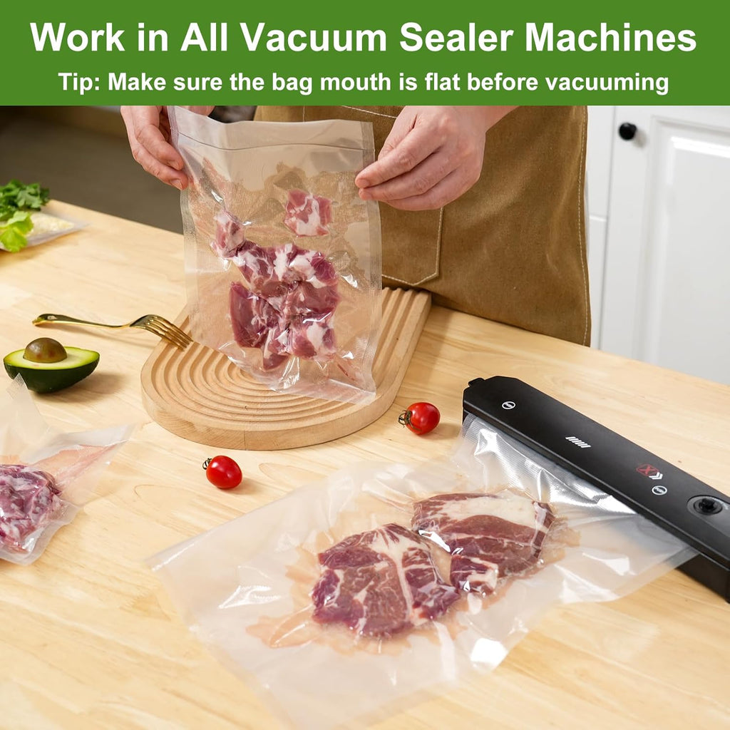Vacuum Sealer Bags - 150 Precut Food Saver Seal Bags | BPA-Free, Puncture Resistant, 50 Gallon & More
