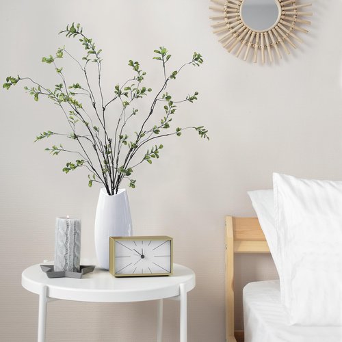Sggvecsy 47.2’’ 4Pcs Artificial Ficus Branches Artificial Greenery Stems Faux Ficus Twig Plants Fake Leaf Spray Green Eucalyptus Branches for Vase Filler Office Home Wedding Decoration
