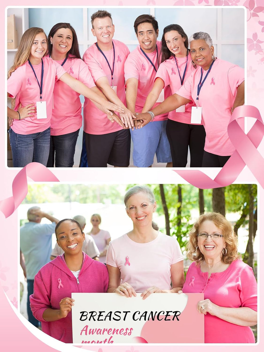 Regine Switzerland Breast Cancer Awareness Pins - Pink Ribbon Gifts for Women | Charity Event Fundraising
