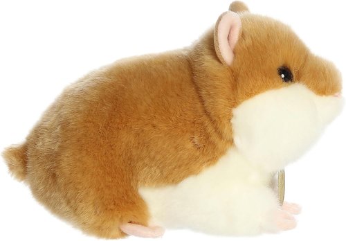 Aurora® Miyoni® Hamster Stuffed Animal - Lifelike Details for Cherished Companionship - 7-Inch Brown