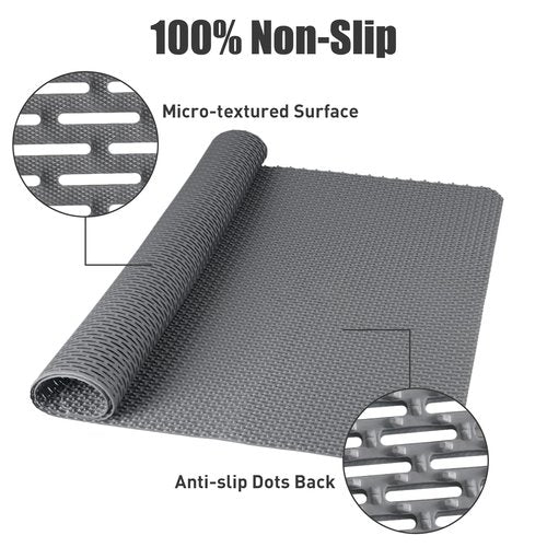 Large Anti Slip Shower Mat - Yonala 39.4" x 31.5" Non Slip Shower Mat for Inside Shower, Trimmable PVC Shower Floor Mat for Shower Stall, Bathroom, Tub, Quick Drying Matt