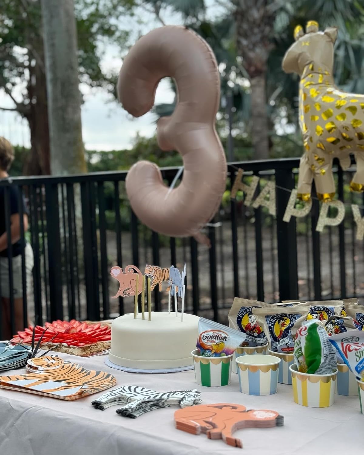 Beige 3 Balloon - 40 Inch Tan Number Balloon for 3rd Birthday Decorations | Perfect for Kids & Adults