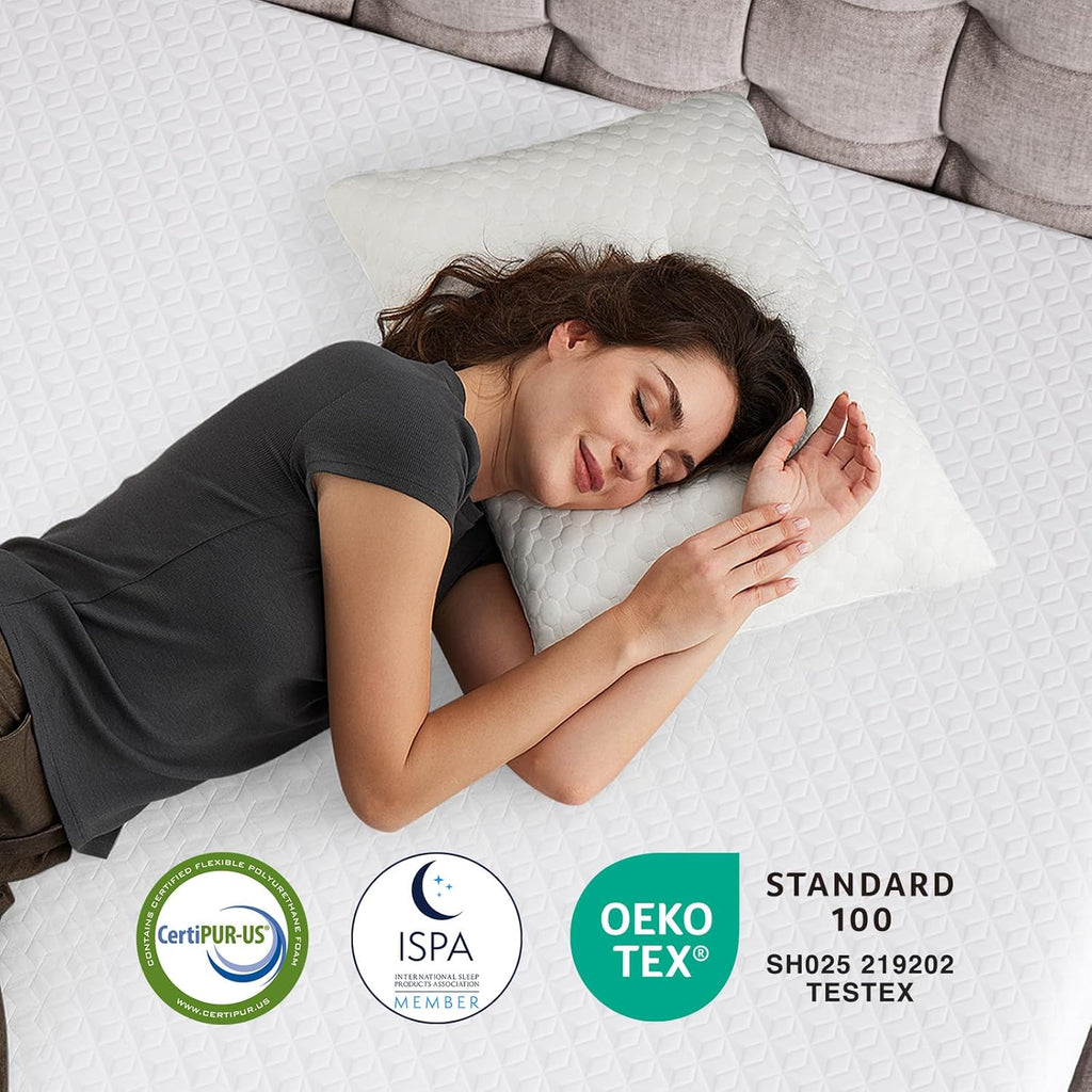 Novilla Queen Mattress - 14 Inch Memory Foam for Pressure Relief & Support | Cool, Medium Firm, CertiPUR-US Certified