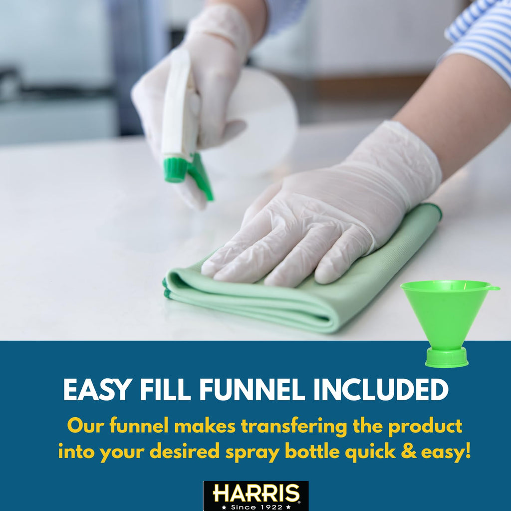 HARRIS Hydrogen Peroxide Ready to Use, 128oz, for Kitchen, Bath, Laundry and Home with Easy Fill Funnel Included, Unscented