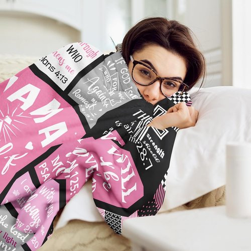 CUJUYO Christian Blanket - Inspirational "I Am a Child of God" Design | 60"x50" for Women & Girls