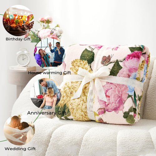 amepay Cute Corgi Blanket Gifts for Kids Adult Girls,Cartoon Puppy Pups Dog Flannel Throw Blankets,Soft Comfy Lightweight for Modern Home Couch Bed Sofa Decor,Pet Lovers 60x80in